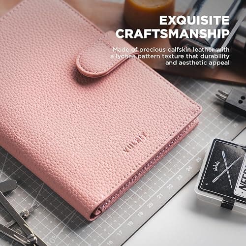 VULKIT Dual Leather Passport Wallet for RFID 2 Passports Holder | Travel Document Organizer, Perfect for Couples, Dual citizens, Credit Cards Cash Slot, ID Windows thumbnail 5