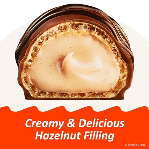 Kinder Bueno Milk Chocolate Bars with Hazelnut Filling, 30 Packs of 2, Bulk Chocolate Candy Bars for Game Day, Football Party Supplies, Snacks for Adults, 1.4 oz Per Pack thumbnail 6
