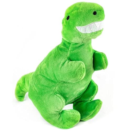 (3 Pack) Stuffed dinosaur dog toys w squeaker thumbnail 3