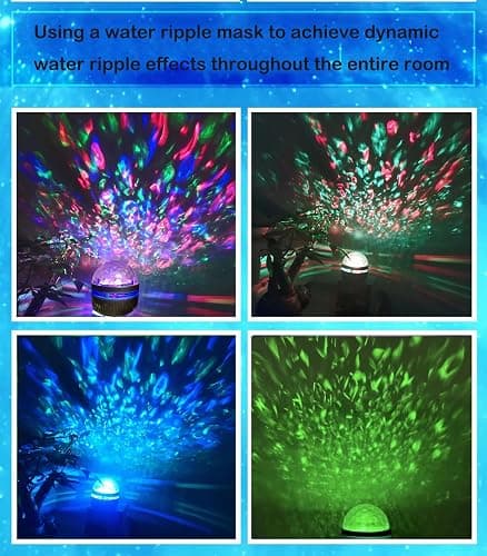 2 in 1 Northern Galaxy Light, Northern Lights and Ocean Wave Projector with Remote CoLntrol, RGB Colorful Night Light for Bedroom Home Decor Gifts (Aurora & Wave) thumbnail 3