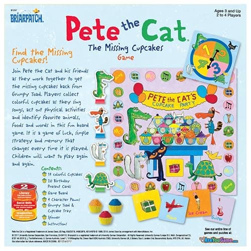 Briarpatch Pete the Cat The Missing Cupcakes Game, Fans of Pete the Cat Books, Ages 3+ thumbnail 5