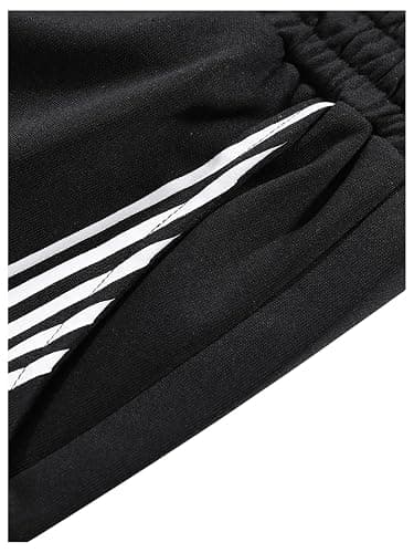 SHENHE Men's Y2k Graphic Track Striped Parachute Wide Leg Sweatpants | Baggy Wide Leg, Casual Streetwear, Y2k, Graphic Striped, Track Pants for Men Mens Parachute Pants thumbnail 5