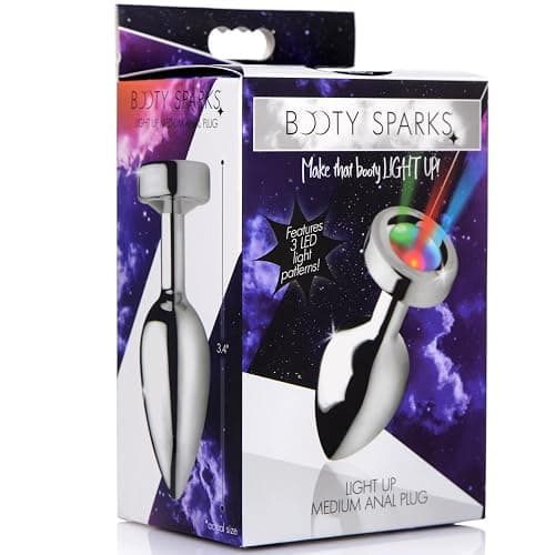 Light Up LED Glowing Anal Butt Plug Body Safe Medium thumbnail 8