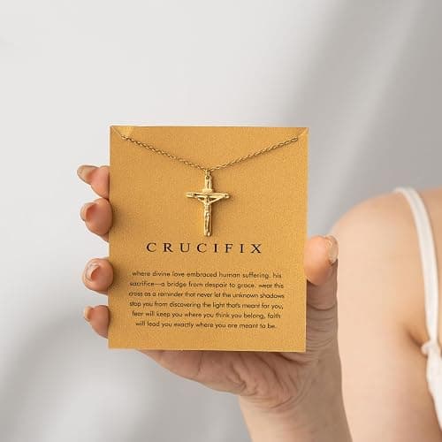 Baydurcan Dainty Gold Necklace for women - 14K Gold Plated Pendant Necklaces Gifts for Friends Sister Mother, Birthday, Christmas, Graduation, Inspirational Gifts thumbnail 5