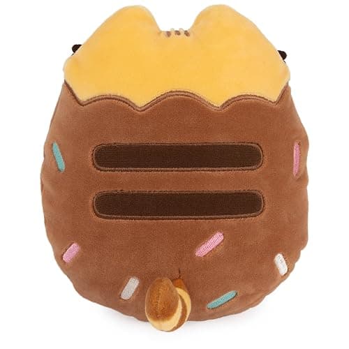 GUND Pusheen Chocolate Dipped Cookie Squisheen, Stuffed Animal for Ages 8 and Up, Brown/Yellow, 6” thumbnail 4