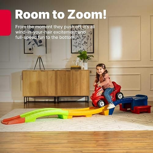 Step2 Up & Down Roller Coaster Toy for Kids, Ride On Push Car, Indoor/Outdoor Playset, Toddlers Ages 2 - 5 years old, Compact Storage, Max Weight 50 lb., Multicolor thumbnail 4
