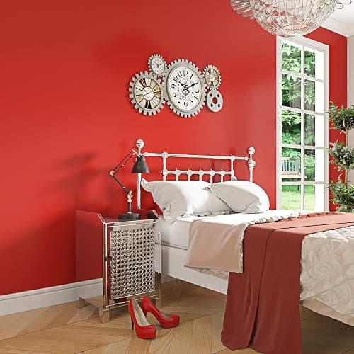 Livelynine Red Contact Paper Peel and Stick Roll Self Adhesive Vinyl Wrap Removable Wallpaper Waterproof Countertops Shelf Liners Cabinets Old Furniture Crafts Wall Paper Decorations 15.8x78.8' thumbnail 2