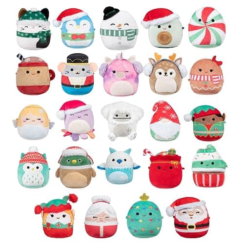 Christmas Plush Advent Calendar 2025 – Countdown with 24 Adorable 2.5" Mini Stuffed Animals, Soft Collectible Toys for Kids, Teens & Collectors - Perfect Holiday Surprise (B set Plush) thumbnail 5