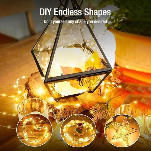 Fairdeer 6 Pack Fairy Lights Battery Operated - 7ft 20 Led Twinkle Lights 3 Modes, Bulk Mini String Lights Waterproof for Mason Jars Vases DIY Party Wedding Decoration Christmas -Warm White thumbnail 4