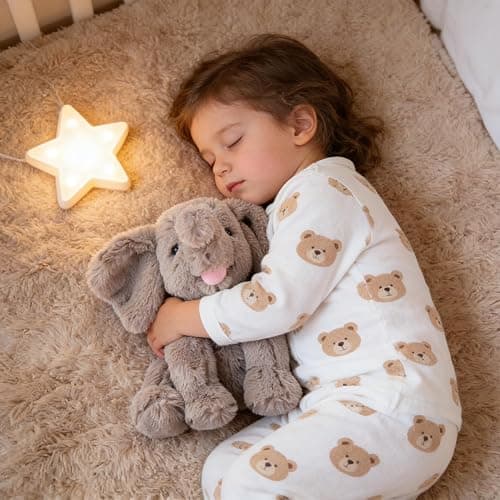 Hopearl Adorable Plush Calf Elephant Toy Floppy Elephish Ultra Soft Stuffed Animal Gift for Boys Girls Kids Toddlers, Gray, 9'' thumbnail 2