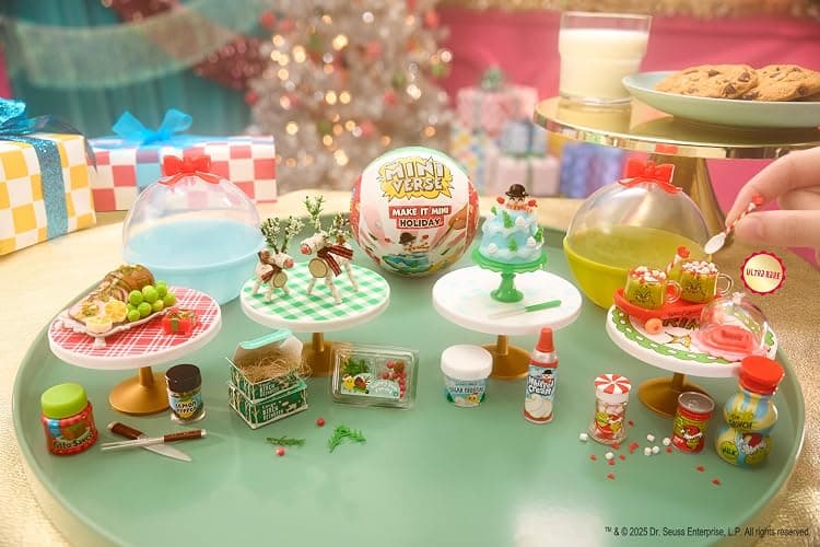 MGA's Miniverse Make It Mini Holiday 2025 (3 Pack), The Grinch Dr. Seuss, Mini Collectibles, Mystery Blind Packaging, Seasonal, DIY, Crafts, Resin Play, Replica Food, NOT Edible, Collectors, Gift, 8+ thumbnail 5