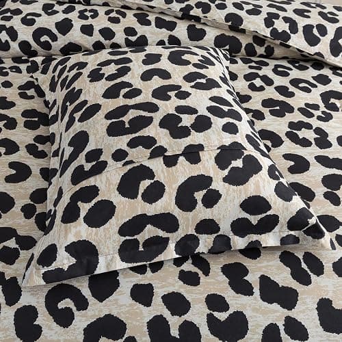 Caressma Safari Leopard Cheetah Print Comforter Set, Twin Size 2 Pieces for All Seasons, Ultra Soft Microfiber, Untamed Wilderness Style Comforter with Pillowshams thumbnail 6
