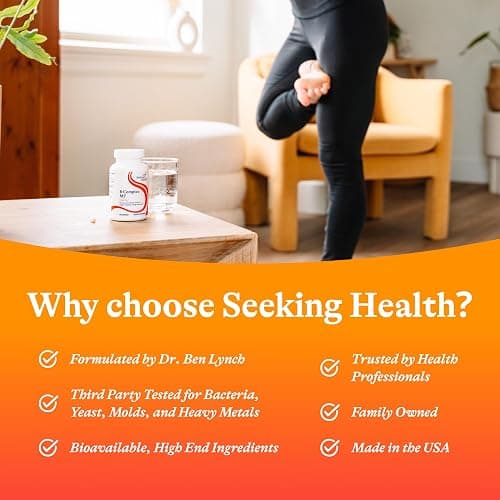 Seeking Health B Complex MF - Vitamin B Complex with Folate, Niacin, & Folinic Acid - Support Energy & Immune System Health with B Vitamins - 100 Capsules thumbnail 7