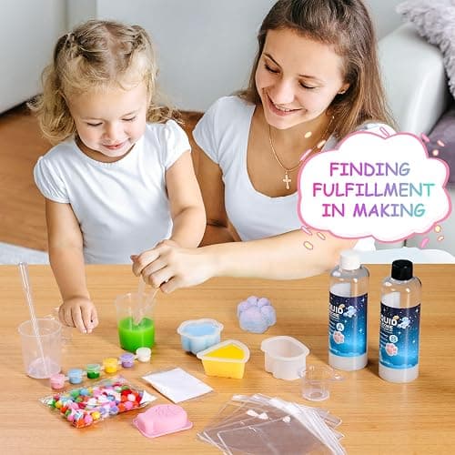 Ktdorns Fun 18oz Taba Squishy Kit with Mold & Flocking Powder - DIY Stress Relief Toy for Taba Squishy Paw and Sticky Lovers thumbnail 5