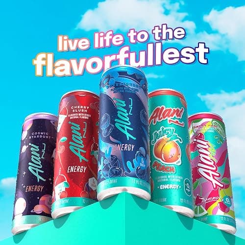 Alani Nu BREEZEBERRY, Sugar Free, Low Calorie Energy Drinks, 200mg Caffeine, Biotin, B Vitamins, Zero Sugar, 10 Calories, 12 Fl Oz Cans, 12 Pack thumbnail 9
