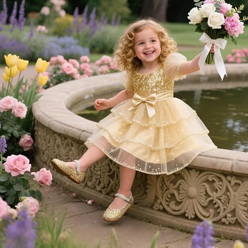 THEE BRON Toddler Girls Dress Shoes Ballet Mary Jane Flats Princess Costume Shoes thumbnail 3