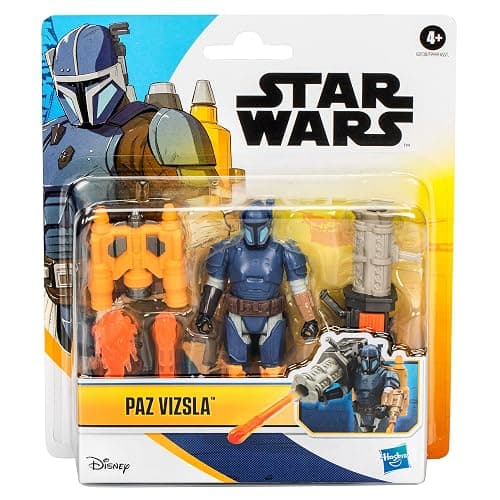 STAR WARS Epic Hero Series Paz Vizsla 4-Inch Deluxe Action Figure & 4 Accessories, Toys for 4 Year Old Boys and Girls thumbnail 4