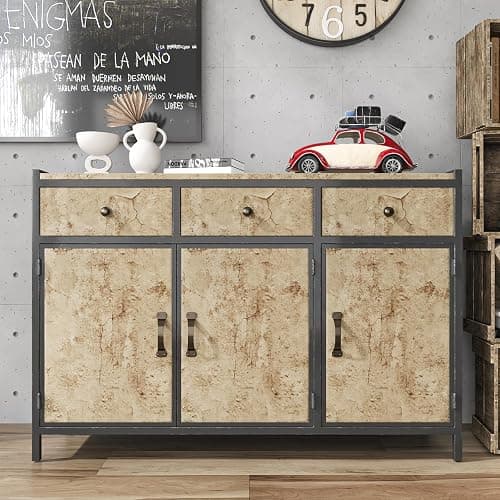 VEELIKE Aged Tan Concrete Wallpaper Peel and Stick Textured Distressed Concrete Look Wallpaper for Bedroom Living Room 15.7''x118'' Removable Waterproof Stone Contact Paper for Accent Wall Countertops thumbnail 7