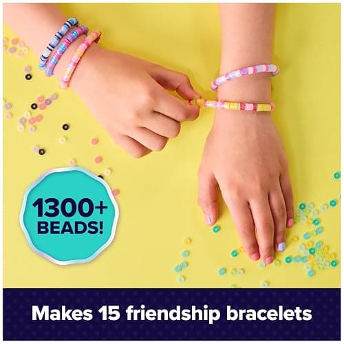 Cool Maker, Stack’d Heishi Expansion Pack Bead Kit, Bracelet Making Kit with Over 1300 Beads for Bracelets, Makes 15, Gifts & Stocking Stuffers for Girls Ages 7 and up thumbnail 5