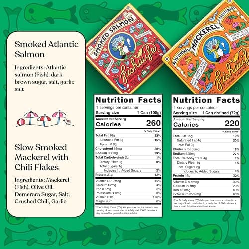 Fishwife Starter 7-Pack (Variety of Tinned Seafood including Smoked Salmon, Rainbow Trout, Sardines, Tuna & More!) | Gluten Free, High Protein, Omega-3s | Hand-Packed thumbnail 3