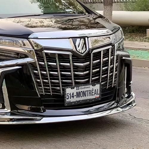 Bling License Plate Frame for Women, 1PCS Sparkly License Plate Frames| Over 1200 pcs 14 Facets Bedazzled Clear Glass Diamond Rhinestone Crystals w/Free Glitter Diamond Box (Black) thumbnail 5