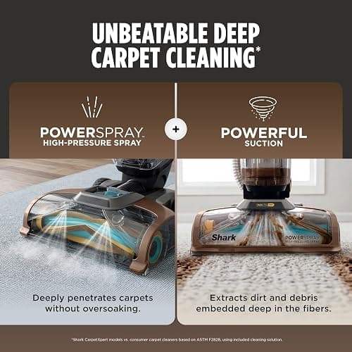 Shark CarpetXpert HairPro | Upright Carpet, Area Rug & Upholstery Cleaner | StainStriker Handheld Tough Stain Remover & Onboard Self Clean | Pet Hair Pickup & Odor Removal | 4 Tools | Copper | EX301 thumbnail 5