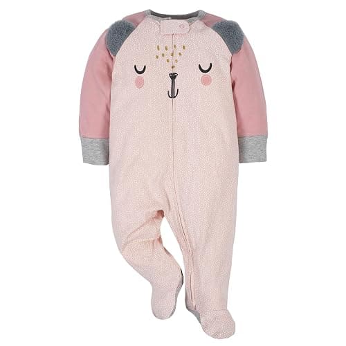 Gerber Baby Girls 4 Pack Sleep 'N Play Footie thumbnail 2