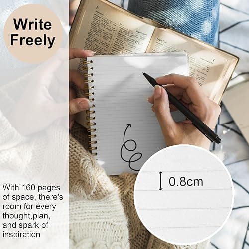 Shescrzionu Cute Pig notebook for women, Funny Kawaii spiral journal for Teen Girls,Aesthetic Farm Animal Writing journal Pretty Diary for School and Office, Daily Notes pig gifts for women-B03 thumbnail 4