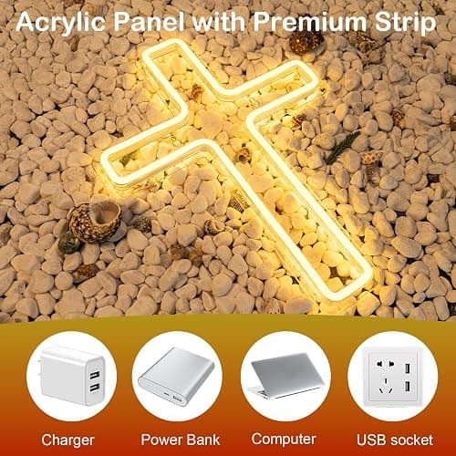 Wanxing LED Neon Sign for Wall Decor USB Powered LED Neon Light Signs Light up Sign for Bedroom Neon Wall Signs for Kids Birthday Party thumbnail 6