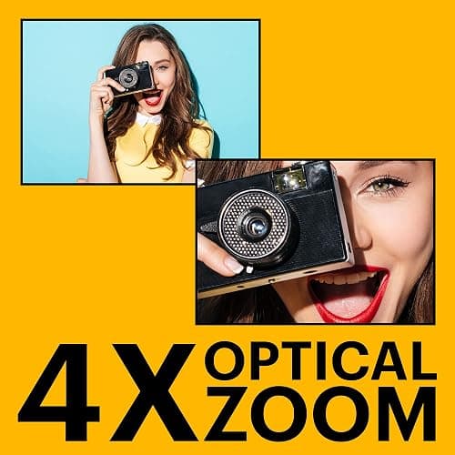 KODAK PIXPRO FZ45 16MP Compact Digital Camera, 4X Optical Zoom, AA, Black | 1080p Full HD Video, 27mm Wide Angle Lens, 2.7 Inch LCD, Point and Shoot, Digicam, Travel and Family Photos thumbnail 3