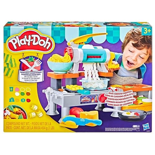 Play-Doh Super Sizzlin' Kitchen Playset, Realistic Cooking Toy Sounds, 25+ Play Foods to Create, Kids Arts & Crafts 3+ thumbnail 3