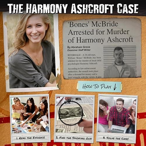 Unsolved Case Files | Ashcroft, Harmony - Cold Case Murder Mystery Game - Can You Solve The Crime? Who Killed Harmony? For Ages 14 and up thumbnail 4