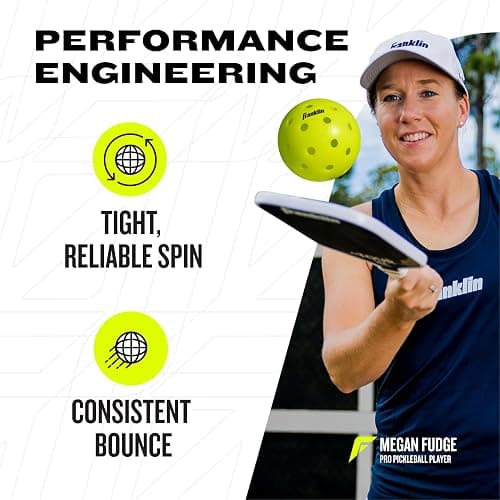 Franklin Sports X-40 Outdoor Pickleballs - Official Ball of USA Pickleball, APP Tour + US Open - Regulation Size thumbnail 3