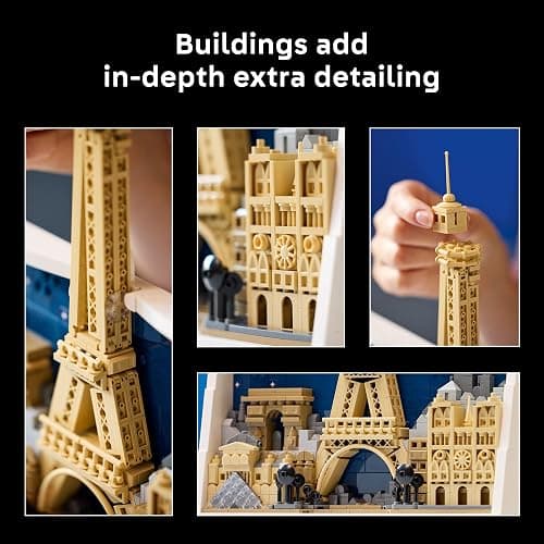 LEGO Architecture Paris – City of Love Building Set for Adults - DIY Office or Bedroom Decor for Women & Men, Ages 18+ - Buildable Frame to Hang or Stand for Display - Gift Idea for Birthdays - 21064 thumbnail 5