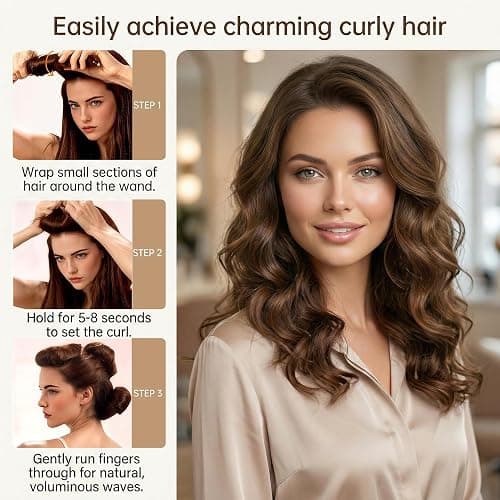 Heatless Curls Overnight Hair Curlers - 3PC No-Heat Curling Rod to Sleep In and Shower Cap,Velvet Hair Rollers with Satin Wrap thumbnail 6