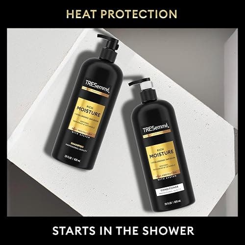 TRESemmé Rich Moisture Shampoo and Conditioner 2 Count Rich Moisture for Dry Hair Formulated With Vitamin E and Biotin 28 oz thumbnail 4