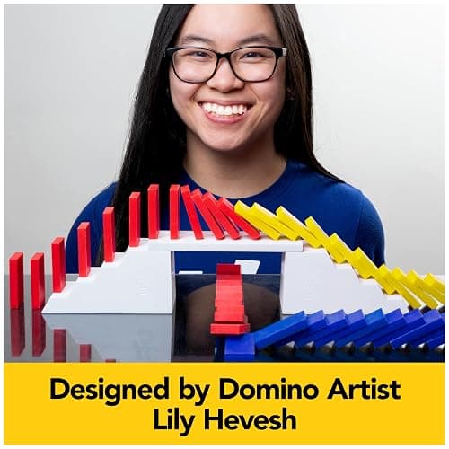 Spin Master Games, Lily Hevesh H5 Domino Creations 100-Piece Dominoes Set, Kids Games, Building Toys, Classic Game, Dominoes for Adults, for Ages 5 & Up thumbnail 7
