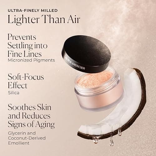 Laura Mercier Secret Brightening Under-Eye Loose Setting Powder, Peach + Pink Pigments to Brighten the Under Eye, Color Correct Discoloration, Sets & Extends Concealer, 6 Shades for All Skin Tones thumbnail 6