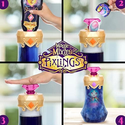 Magic Mixies Amber Dragon. Magically Reveal a 6.5" Pixling Doll Inside a Potion Bottle. Mix a Magic Potion to Create Your Pixling thumbnail 6