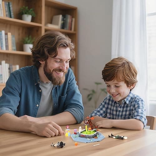 Nightmare Halloween Building Block Set, Jack Skellington, Sally, and The Mayor with Snake Fountain Scene, Compatible with Lego, for Kids and Adult Fans, Creative DIY Display Toy thumbnail 6