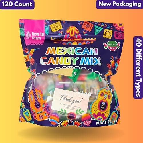 Mexican Candy Variety Pack 120 pieces, Authentic Dulces Mexicanos, Perfect for Piñatas, Includes Vero, Lucas, Pulparindo. Spicy, Sweet and Sour Assortment Mix Candy, Fiesta, Birthdays thumbnail 5
