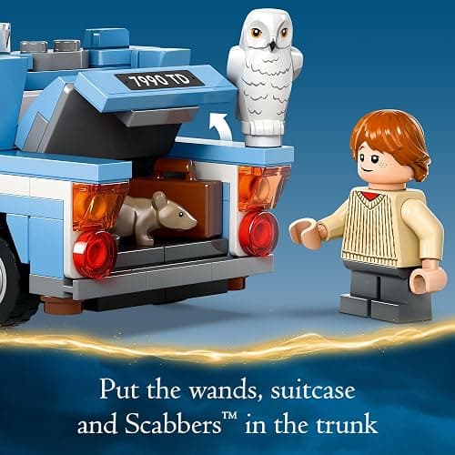 LEGO Harry Potter Flying Ford Anglia, Buildable Car Toy with 2 Minifigures for Role Play, Fantasy Playset for Kids, Harry Potter Car, Gift for Boys, Girls and Any Fan Ages 7 and Up, 76424 thumbnail 5