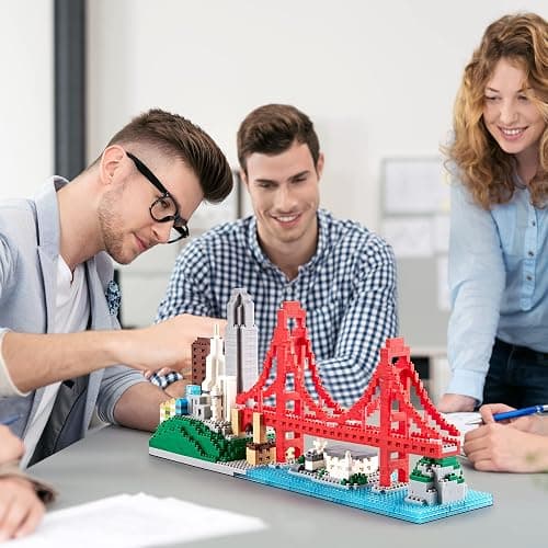 LUKHANG San Francisco Skylines Building Set Model Kit - Engaging Architecture Gift for Kids & Adults, Micro Mini Blocks, 1610pcs+ | Aesthetically Pleasing, Fun & Compact thumbnail 8