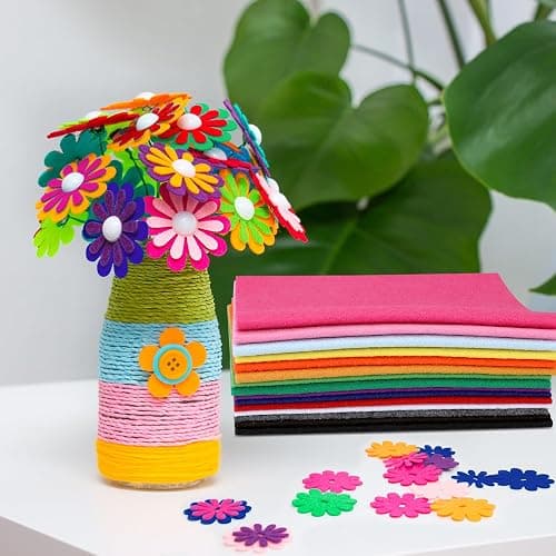 KaKaPops Thin Felt Fabric Sheets, Assorted Colors Soft Felt Sheets for Crafts DIY Patchwork Sewing Projects Decoration (Soft 15 Colors, 8×12 inches) thumbnail 6