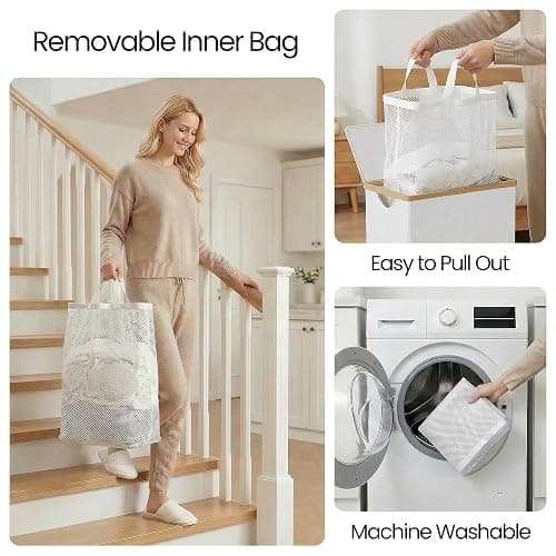 Collapsing laundry basket and bag thumbnail 7