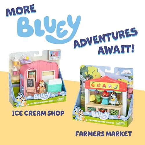 Bluey Juice Bar Toy Playset Figures, Pretend Play Toys for Toddlers 3-5, Kids Kitchen Playset with Accessories, No Batteries Required - Juice Bar thumbnail 6