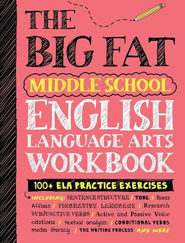 The Big Fat Middle School English Language Arts Workbook: 100+ ELA Practice Exercises (Big Fat Notebooks) - Image 1