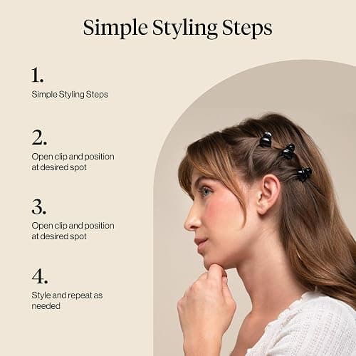 Kitsch Mini Hair Clips for Women - Black & Tortoise, 16 Pcs | Stylish Small Hair Clips for Bangs, Hair Sectioning – Stays In Place Without Pulling – Durable & Sturdy Plastic thumbnail 6