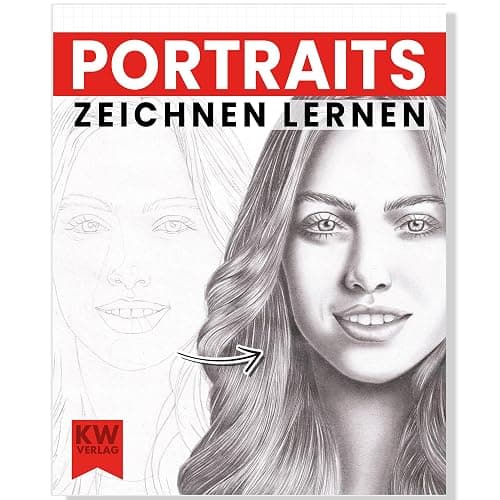SimplePaper Portraits zeichnen lernen: Gesichter zeichnen - realistisches Portrait kreieren – Zeichenbuch mit Schritt für Schritt Anleitung - Image 1