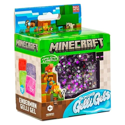 Minecraft SLIMYGLOOP® Gelli Gels Enderman, Purple Slow-Flow Glitter Squishy Sensory Toy, Squeeze Stress Toy for Kids & Teens, Satisfying Sugar Squish Fidget thumbnail 8